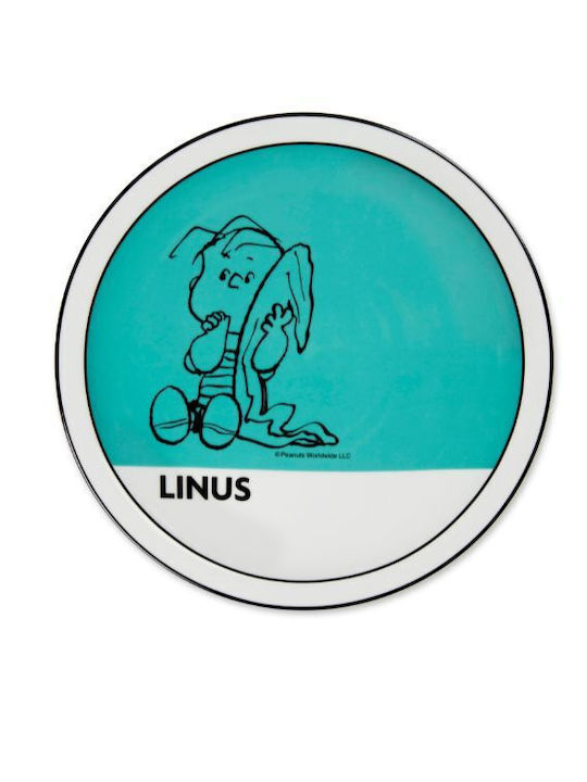 Excelsa Serving Platter made of Porcelain Multicolored with Diameter 30.5cm