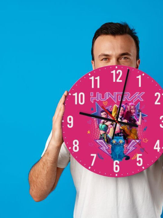 Koupakoupa Kids Wooden Wall Clock Huntrix K-pop Series 30cm