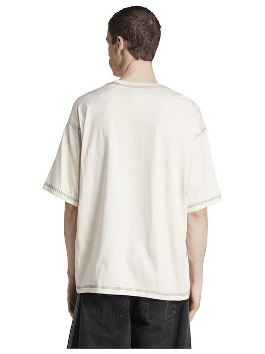 adidas Trefoil Essentials T-shirt Ecru adidas Trefoil Essentials T-shirt Ecru