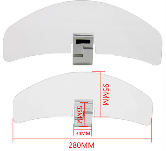 Pilot Motorcycle Windshield & Windscreen Visor Extender PILUNIPAR01