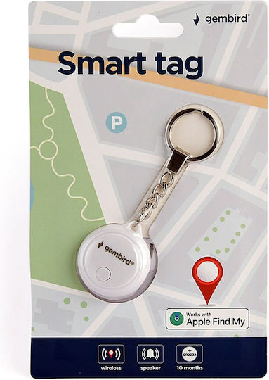Gembird Smart Tag Apple Find My Λευκό