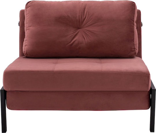 Constance Schlafsessel Samt Pink 95x92x66cm