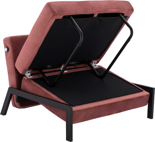 Constance Schlafsessel Samt Pink 95x92x66cm