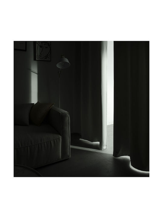 Beauty Home Blackout Curtain With Grommets Art 8400 Gray 140x270cm
