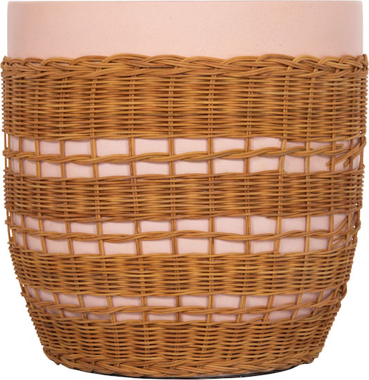 Round Side Table Fiber Pink Natural 44.5x44.5x45 cm