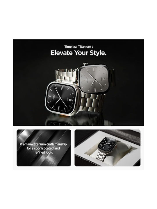 Spigen Modern Fit Strap Stainless Steel Beige (Apple Watch 49mm, 46mm, 45mm, 44mm - Spigen)
