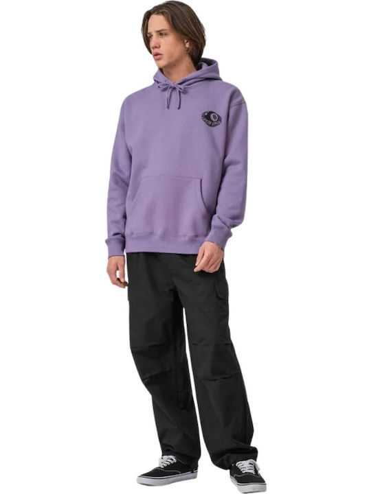Sweatshirt with Hood Purple