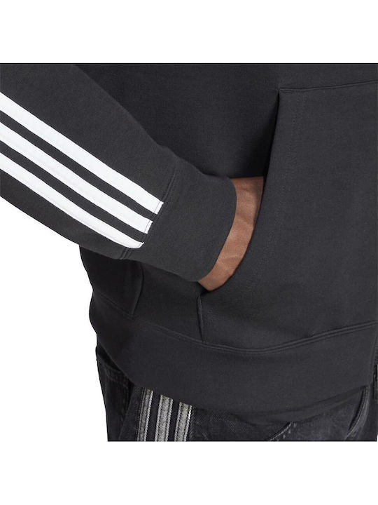 Full-zip Sweatshirt with Hood Black