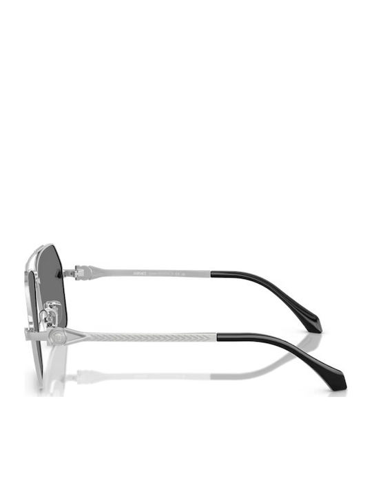 Herren Sonnenbrille mit Silber Metall Gestell