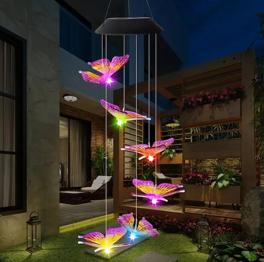 Hanging Solar Light Flowerpot Warm White with Photocell IP55