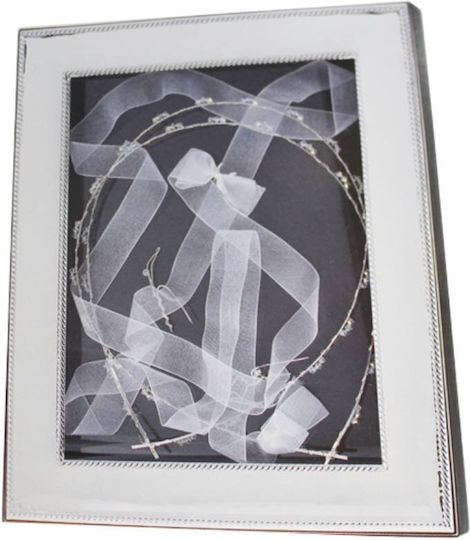 Prince Silvero Hochzeitskronen-Etui Fotografierahmen Rechteck Silver/Black 25x20εκ. Prince Silvero Hochzeitskronen-Etui Fotografierahmen Rechteck Silver/Black 25x20εκ.
