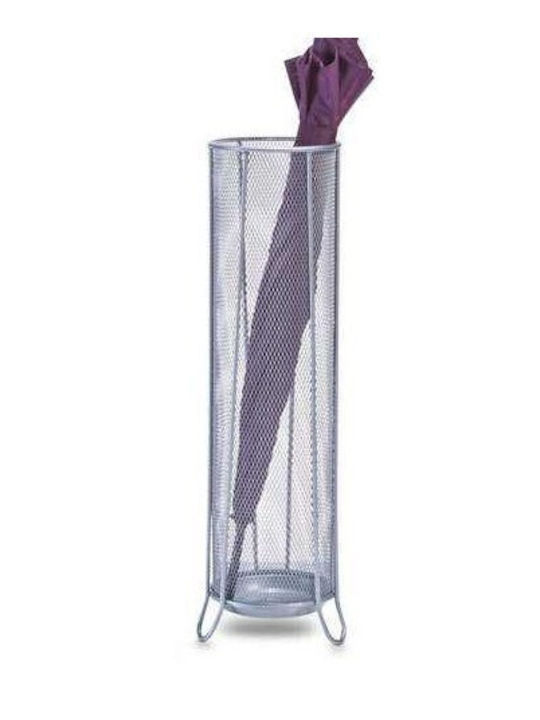 Zeller Suport Umbrelă Metalic Argintiu 14x53cm 1buc