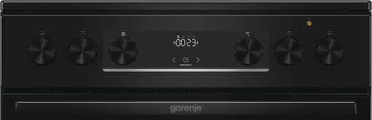 Gorenje Готварска печка 71лт с керамични котлони Ш60см. Black