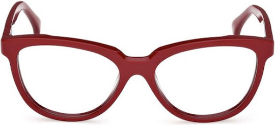 Max Mara Rame Ochelari Pentru Femei Acetat Ochi De Pisică Burgundy MM 5143 066