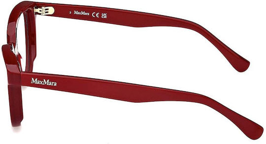 Max Mara Rame Ochelari Pentru Femei Acetat Ochi De Pisică Burgundy MM 5143 066