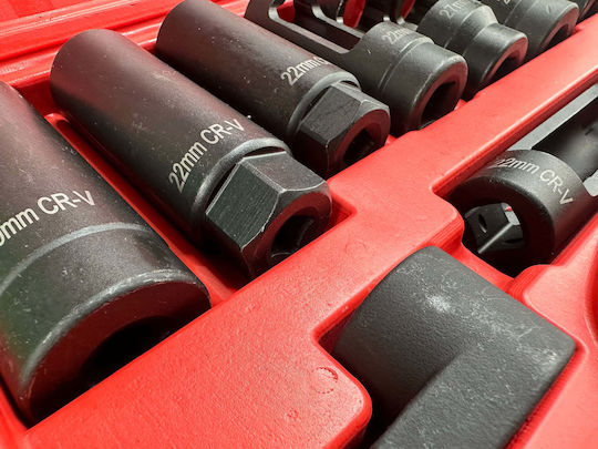 Gebo Tools 10 Stück Lambda Sensor Steckschlüssel Set