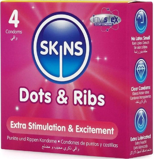 Skins Skins Premium Kondome 4 Stück 52mm Dünn für Natürliches Gefühl