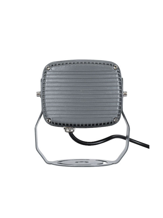 GloboStar Flood-xena Outdoor Floor Lamp LED Projector 12W with Warm White Light IP65 White