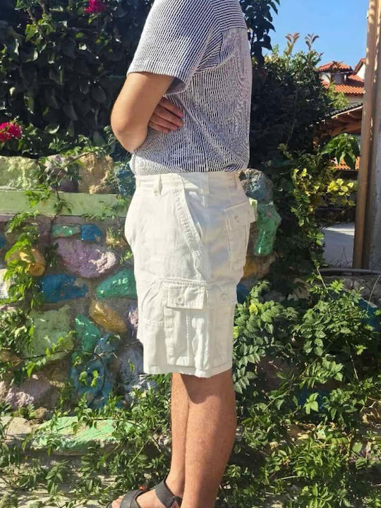 Ανδρική Βερμούδα Cargo White