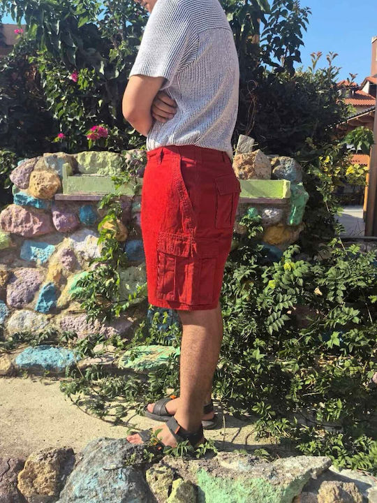 Herrenshorts Cargo Red