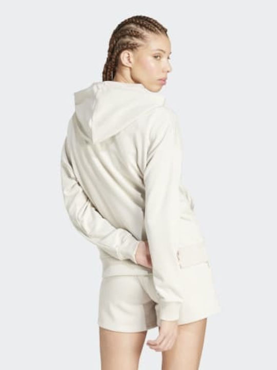 adidas Essentials Φούτερ Μπεζ με Κουκούλα