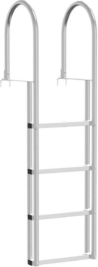 vidaXL 4 Steps Boat Ladder