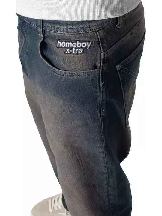 X-tra Trousers in Baggy Line Dirty Blue