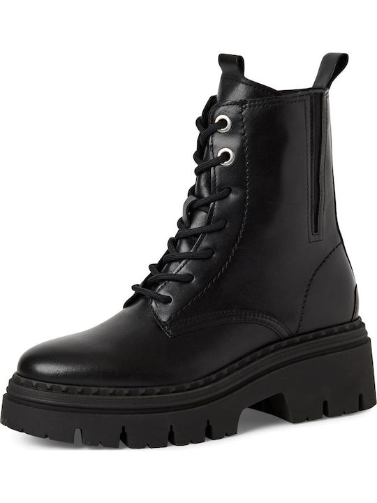 Leather Women's Ankle Boots Black