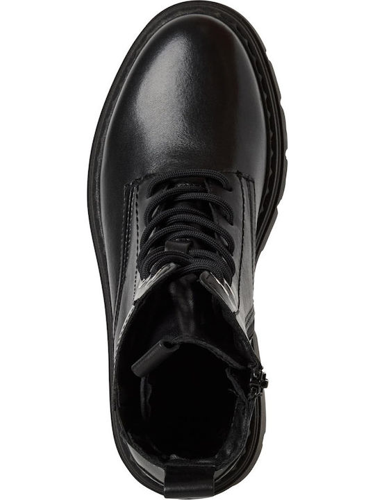 Leather Women's Ankle Boots Black