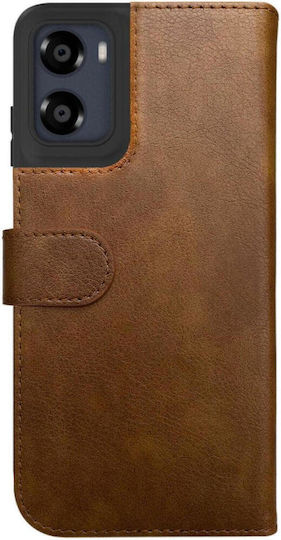 Rosso Element Pu Wallet Synthetic Leather / Silicone Brown (Motorola Moto G05, Motorola E15)