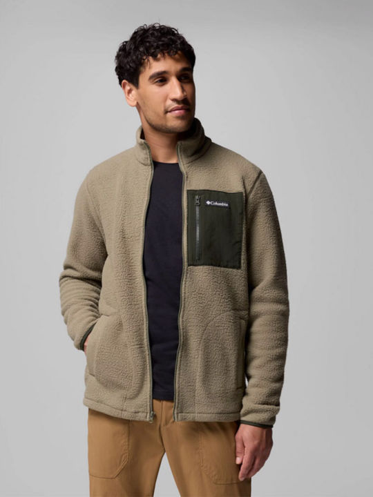 Ridge Men's Fleece Cardigan Green