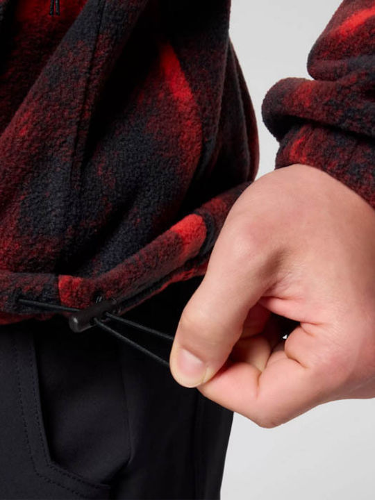 Steens Mountain Men's Fleece Cardigan Red