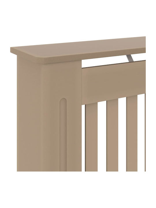 vidaXL Brown Particleboard Radiator Cover 78x19x81.5cm 2 Pieces