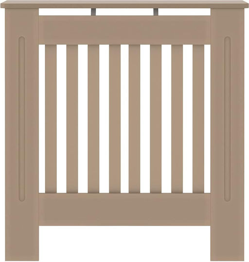 vidaXL Brown Particleboard Radiator Cover 78x19x81.5cm 2 Pieces
