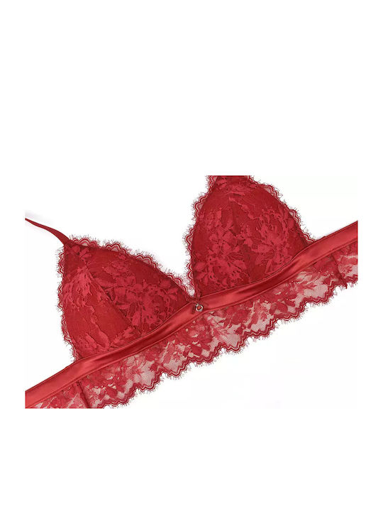 Women's Bra without Padding Red