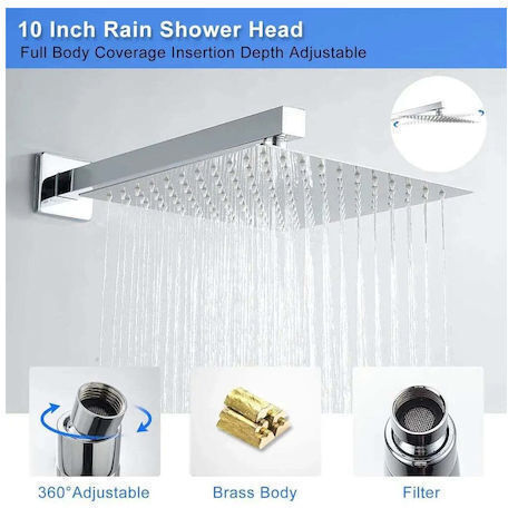 Poly für Dusche 2 Ausgänge Silber Poly für Dusche 2 Ausgänge Silber