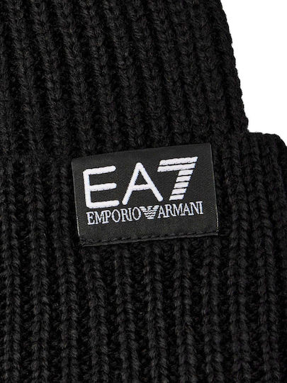 Beanie Feminin Căciulă Tricotat în culoarea Negru