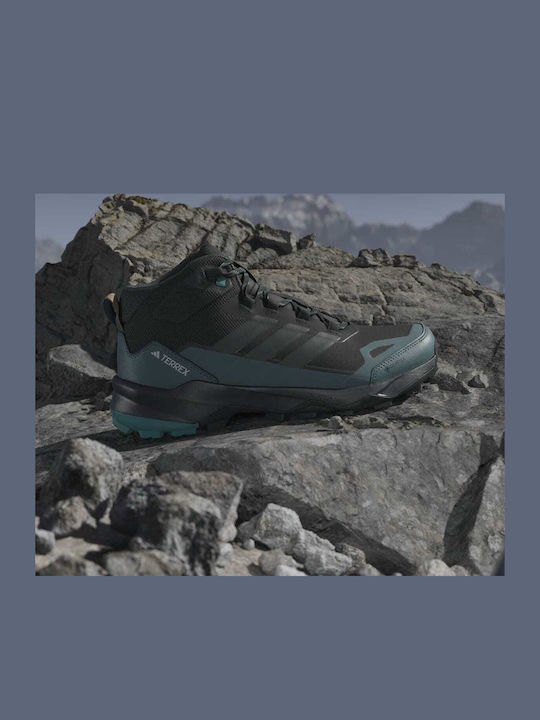 adidas Terrex Skychaser Ax5 Ανδρικά Ορειβατικά Μποτάκια Αδιάβροχα με Μεμβράνη Gore-Tex Core Black / Carbon / Pure Teal