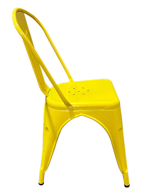 Outdoor-Stuhl Metallisch Yellow 44x49x84εκ.