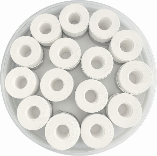 E-Tennis Perforated Overgrips X 60 White