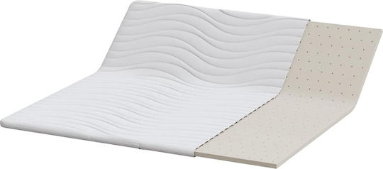 vidaXL Mattress Topper King Size Latex 200x200x5.5cm
