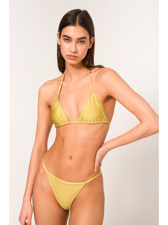 Monochrome Set Bikini Τριγωνάκι Κίτρινο