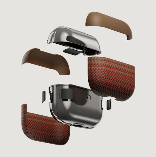 Θήκη Pitaka Aramid Fiber Magnetic 1500d Plain Apple Airpods Pro 2 Sunset Grained Apm2402