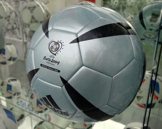 adidas Roteiro Euro 2004 Official Match Silver Soccer Ball