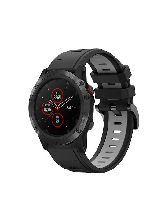 Каишка Черен (Fenix 5 / 5 Plus / 6 / 6 Pro / 7 / 7 Pro / 8 (47mm))