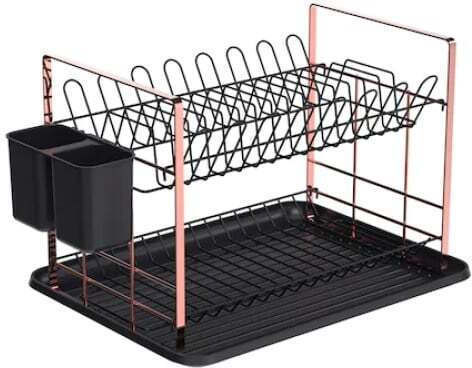 Inox Geschirrabtropfer & Abtropfgitter Grau 48x32x29cm