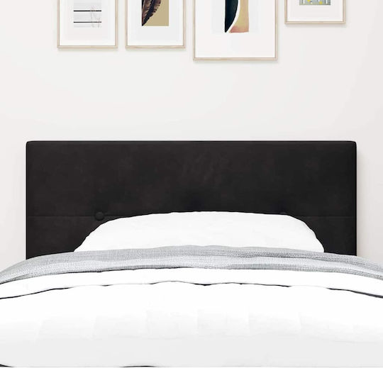 vidaXL Fabric Bed Headboard Black 100x88cm