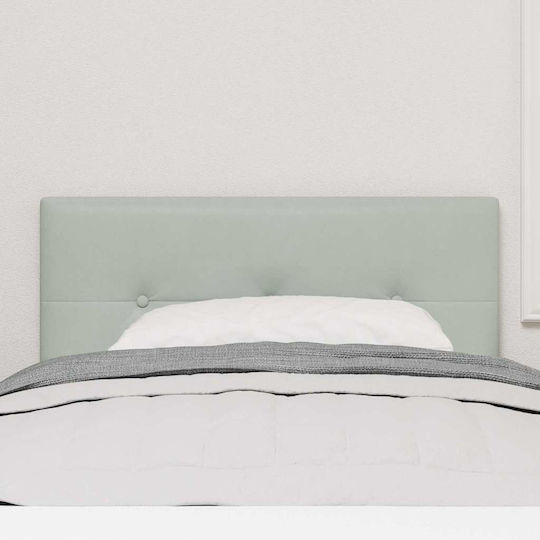 vidaXL Fabric Bed Headboard Light Gray 90x88cm