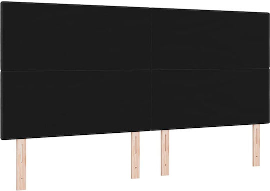 vidaXL Κεφαλάρι Κρεβατιού Υφασμάτινο Μαύρο 100cm