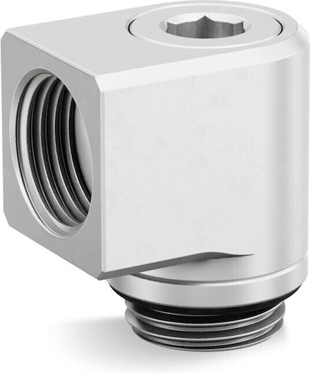 Ekwb Quantum Torque Micro Rotary 90° Фитинги Сатенен Титаново Сребрист